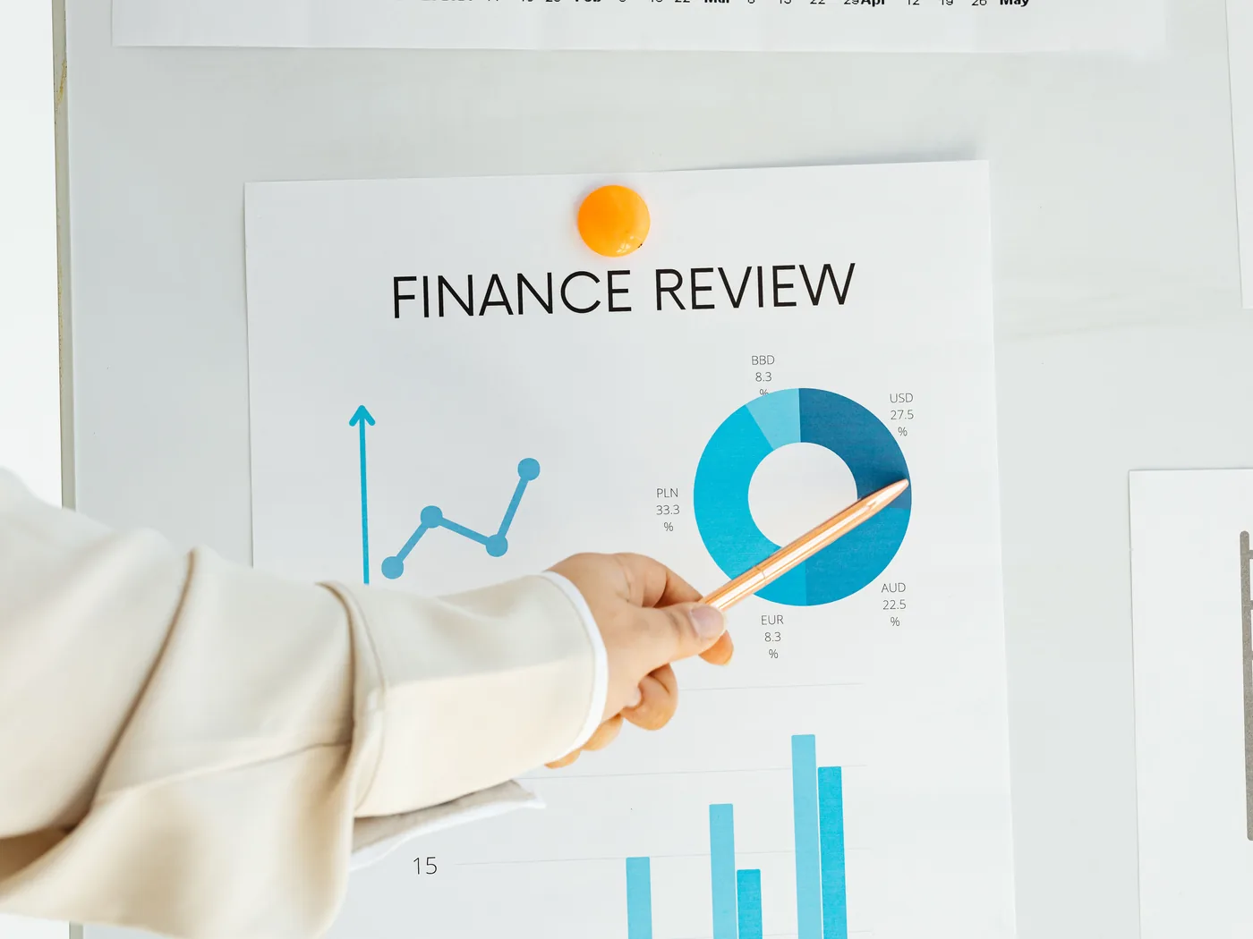 ERP reports and analytics on screen