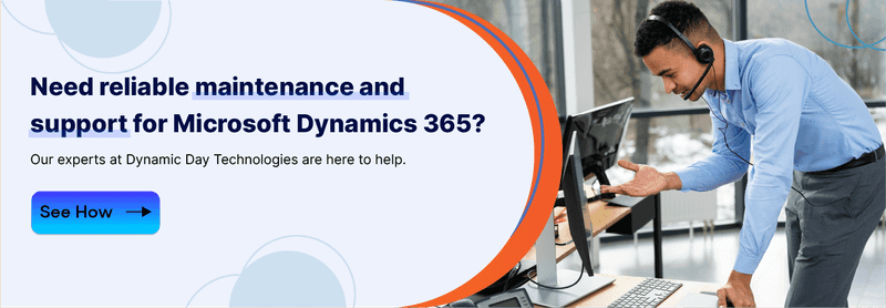Get Dynamics 365 maintenance and support from DynamicDay Technologies